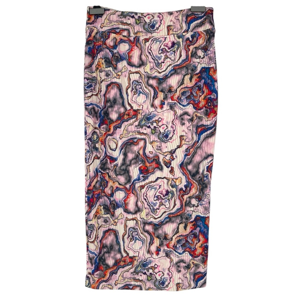 Leith Abalone Multicolor Ribbed Textured Midi Pencil Skirt size Medium NWT - Picture 1 of 10